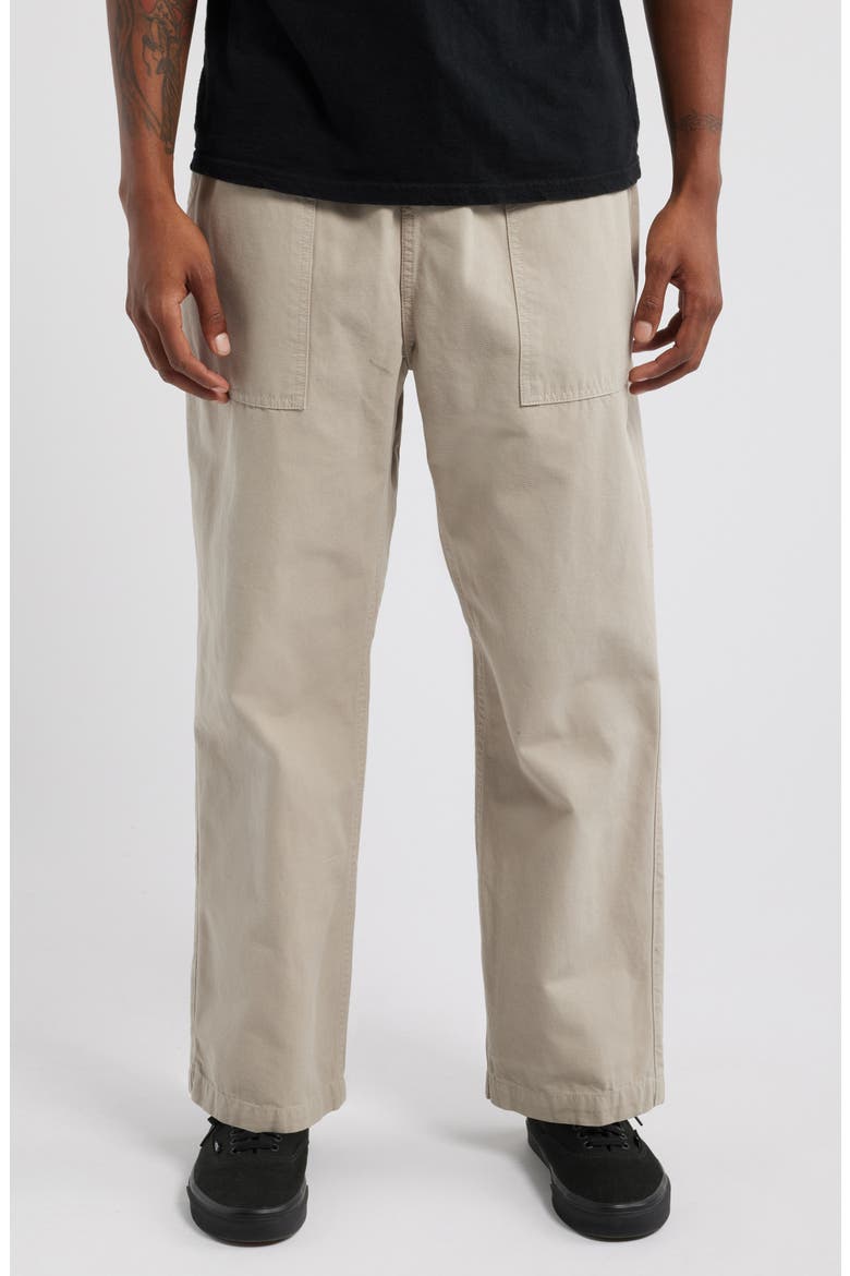 Classic Cotton Canvas Chef Pants, Main, color, STONE