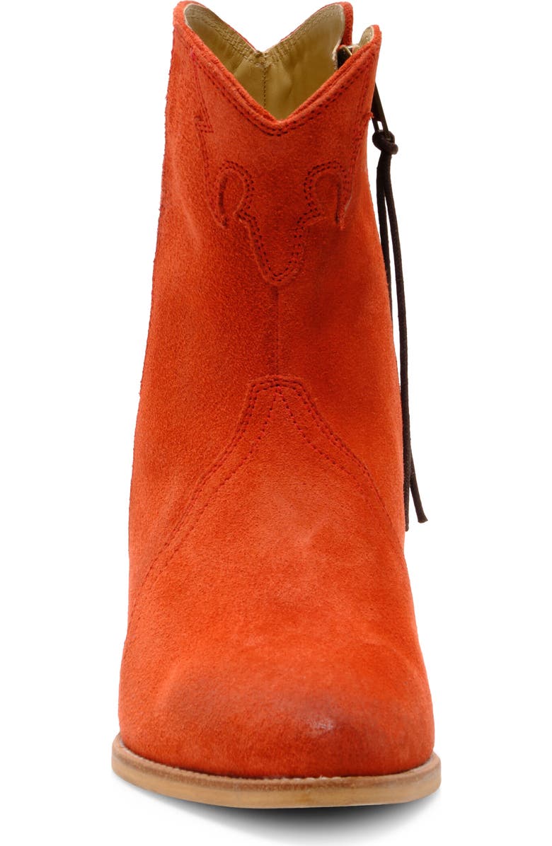 Free People New Frontier Western Bootie, Alternate, color, Coral Fusion
