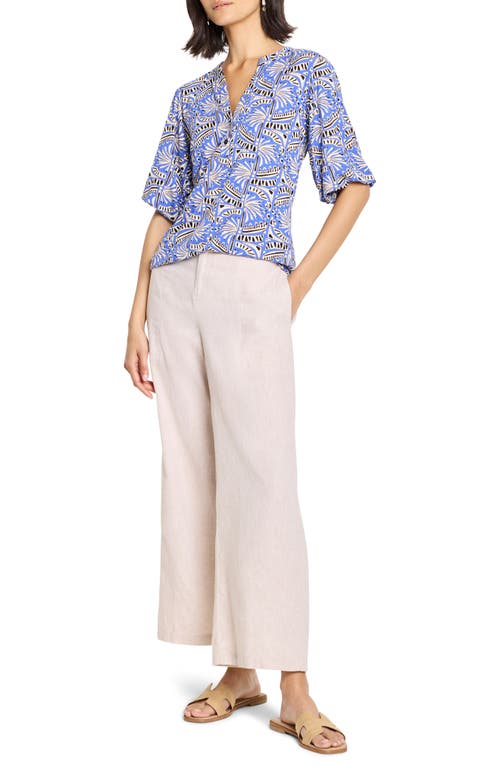 Nic + Zoe Nic+zoe Ocean Jewel Top In Blue