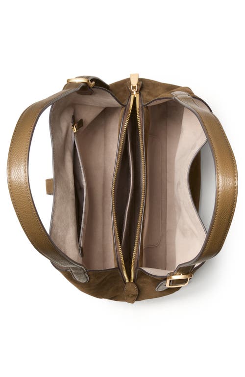Kate Spade New York Deco Pebble Leather And Suede Shoulder Bag