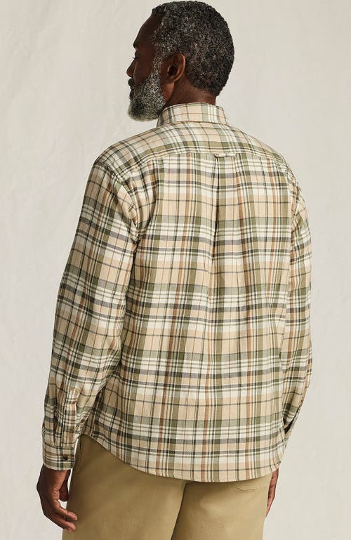 Lands' End Traditional Fit Flagship Flannel Shirt In Brown