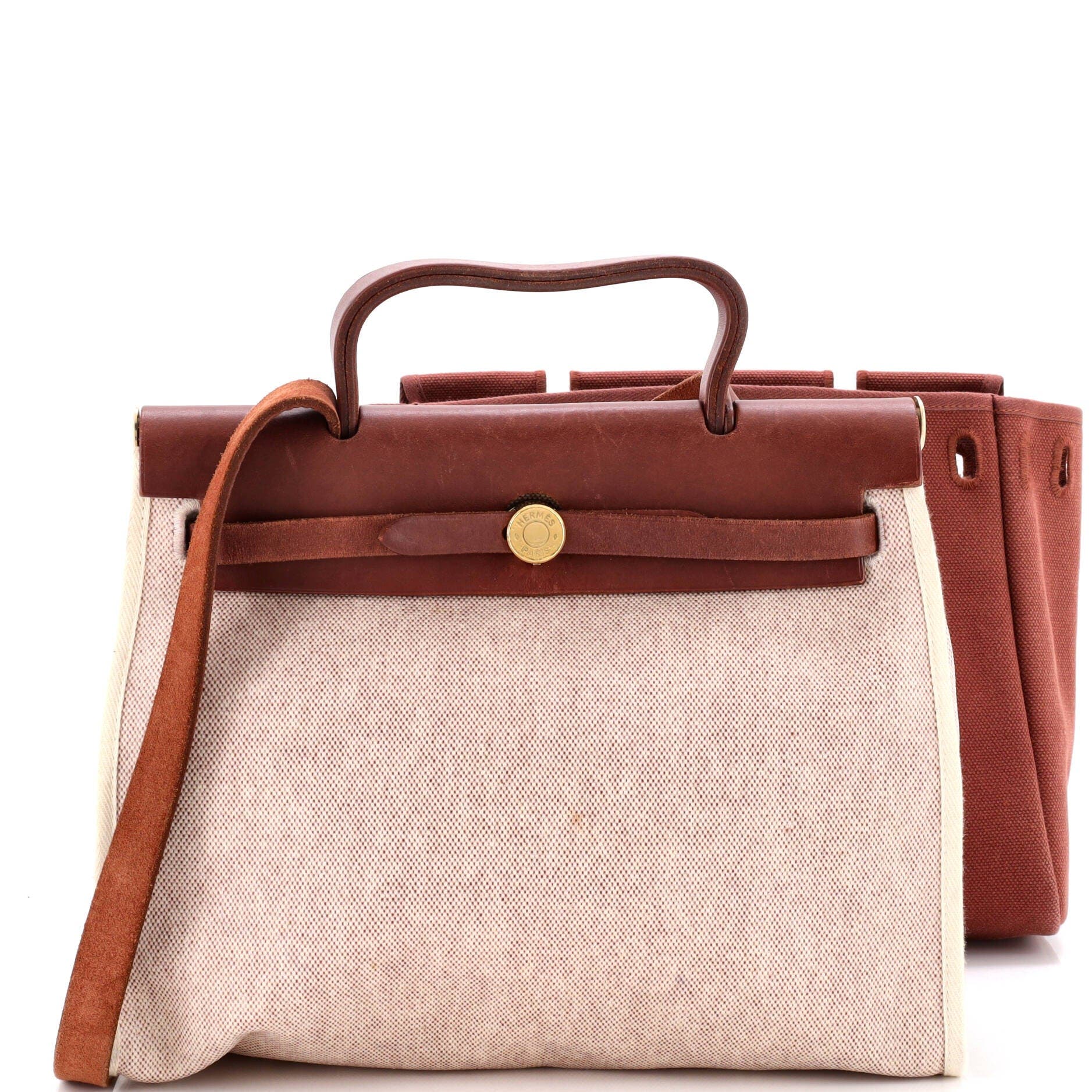 Herbag Toile and Leather PM, Alternate, color, Red