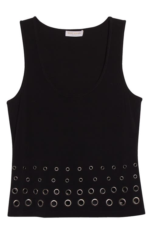 Ramy Brook Eline Grommet Accent Tank In Black