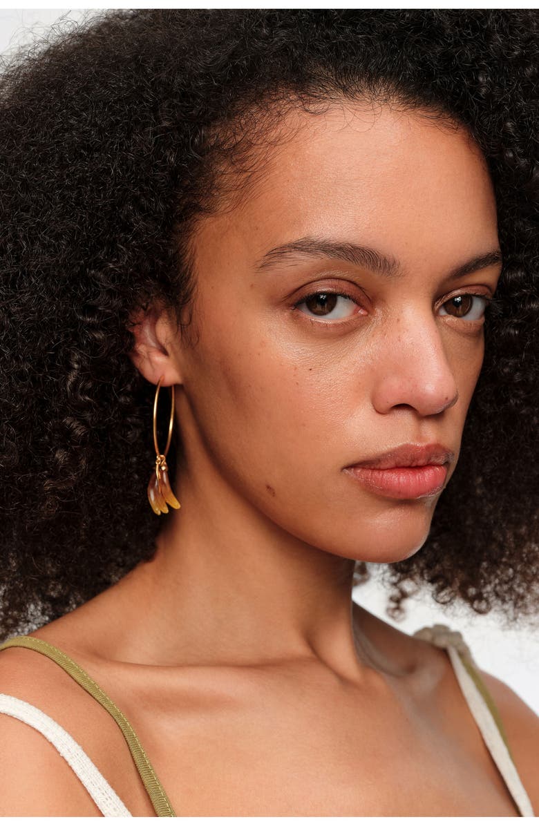 Bimba y Lola Brushed Banana Earrings, Alternate, color,