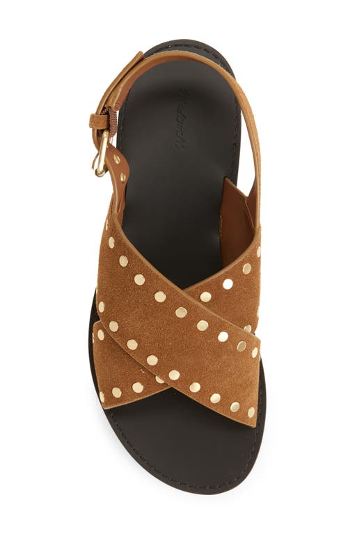 Madewell The Tuley Crossover Sandal In Dried Acorn