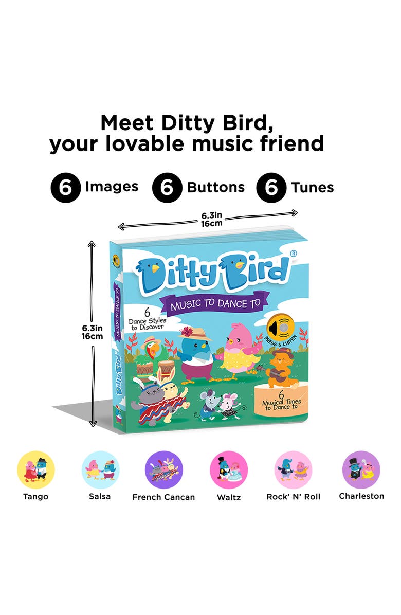 Ditty Bird Kids' Interactive Musical Sound Book, Alternate, color, Blue