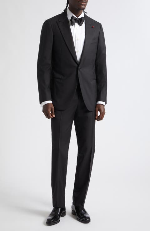 Sanita Super 160s Wool Peak Lapel Tuxedo