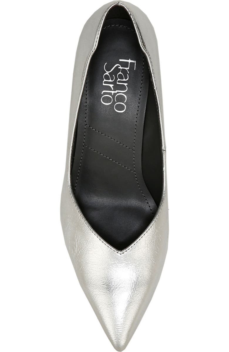 Franco Sarto Aurora Pointed Toe Pump, Alternate, color, Silver