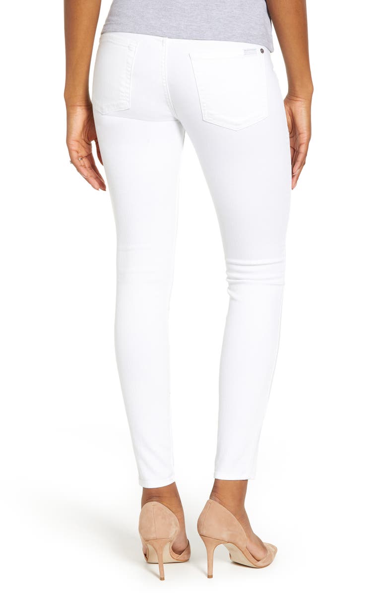 7 For All Mankind <sup>®</sup> The Ankle Skinny Maternity Jeans, Alternate, color, 