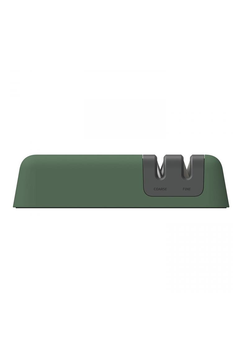 INTERNATIONAL Two-Stage Knife Sharpener, Main, color, GREEN/ GREY