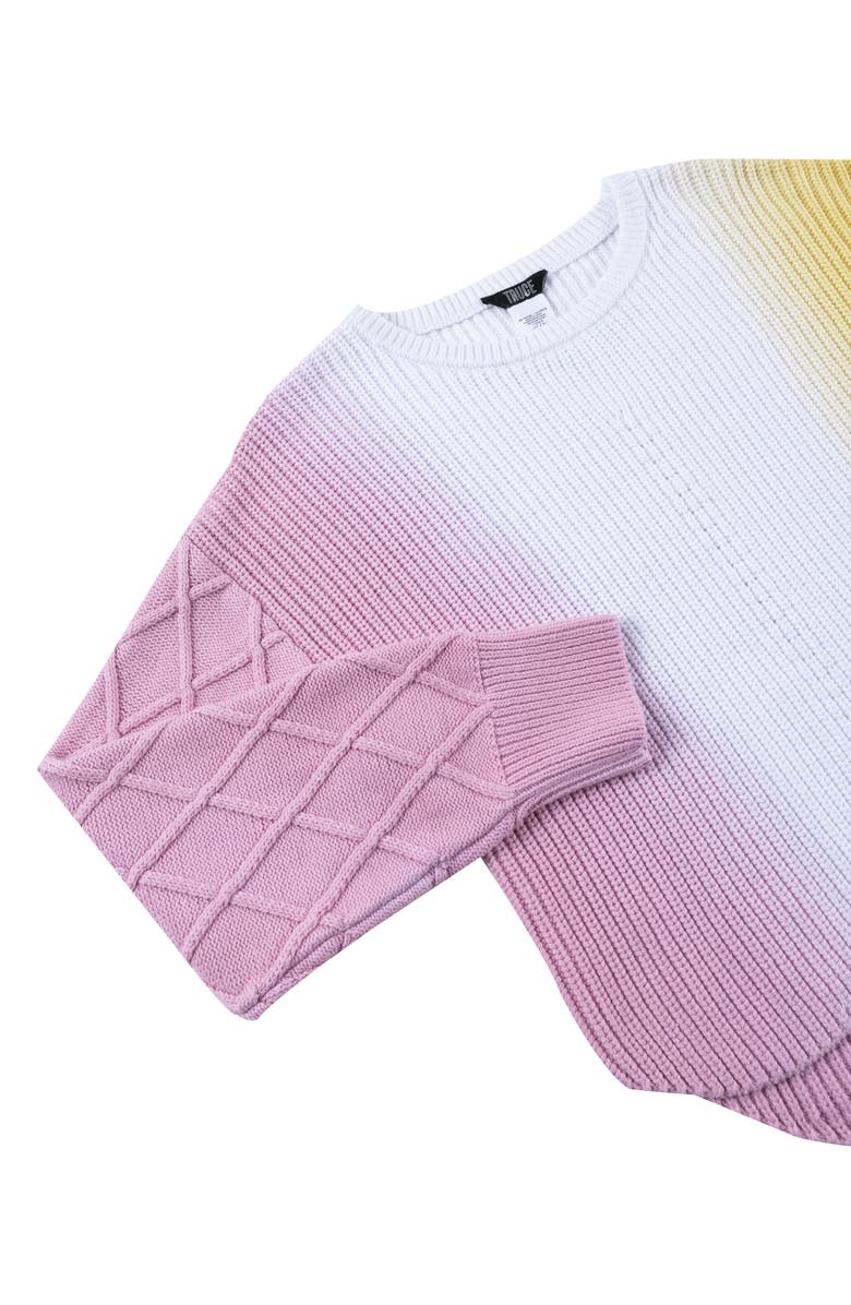 Truce Kids' Ombré Cotton Crewneck Sweater, Alternate, color, 