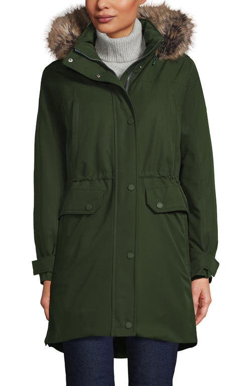 Lands' End Expedition Waterproof Down Winter Parka With Faux Fur Hood