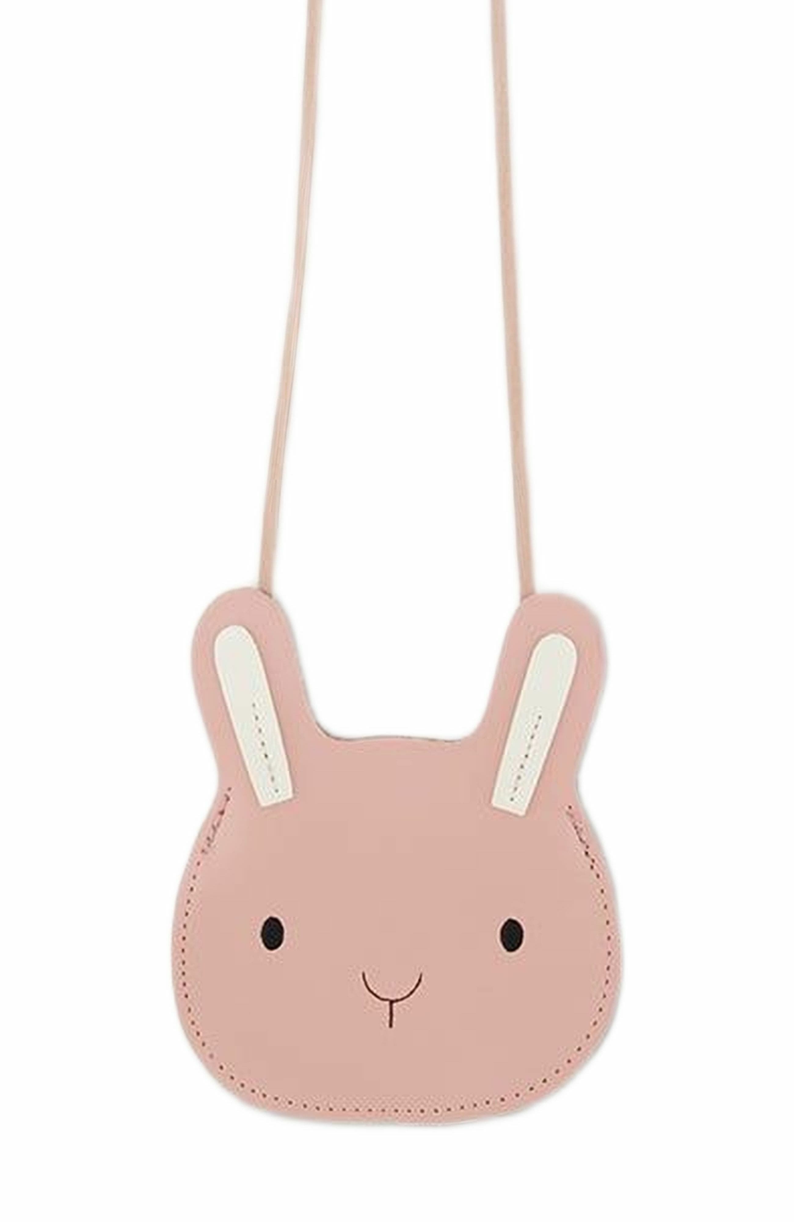 Deux par Deux Girl's Rabbit Crossbody Bag Soft Pink, Main, color, 