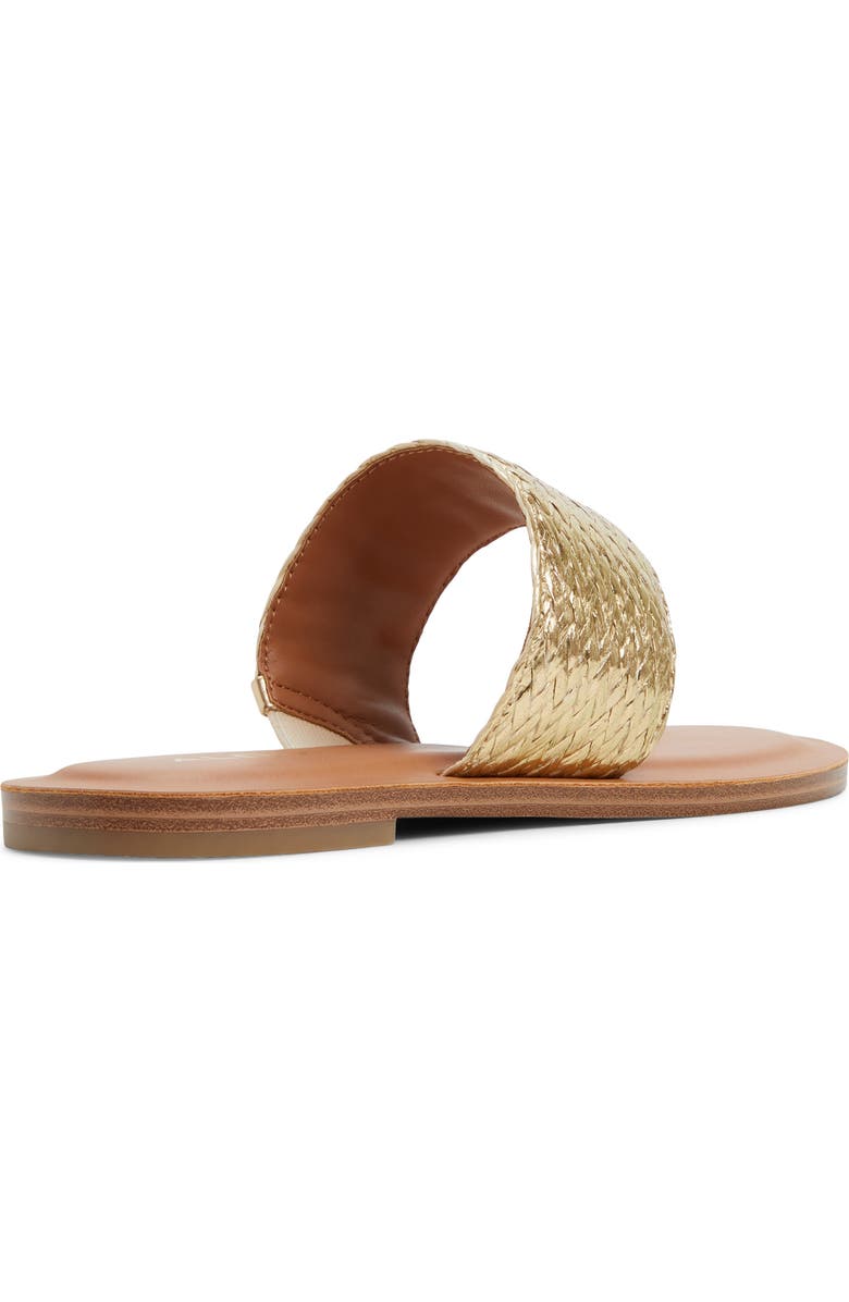 ALDO Beachwalk Slide Sandal, Alternate, color, Gold