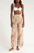 Elan Print Cover-Up Wrap Pants