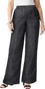 Roaman's Plus Size Comfort Stretch Wide Leg Jean
