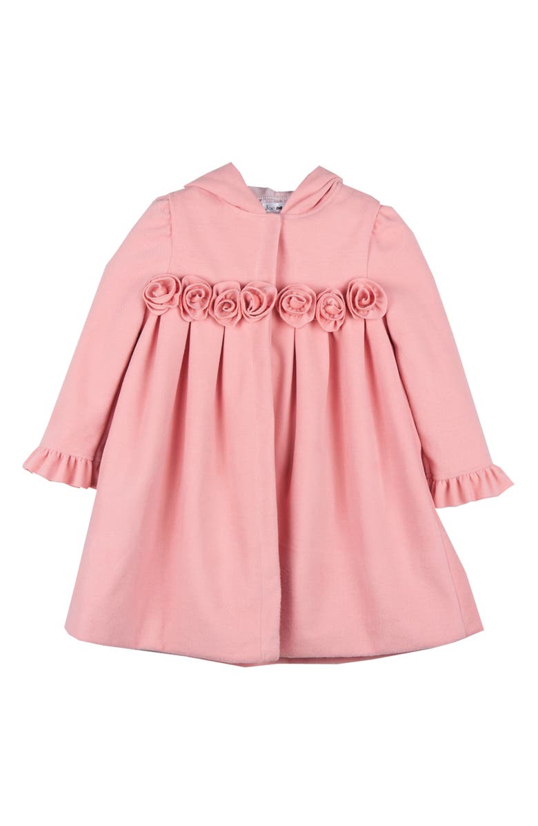 JOE-ELLA Kids' Hooded Riding Coat, Main, color, Pink