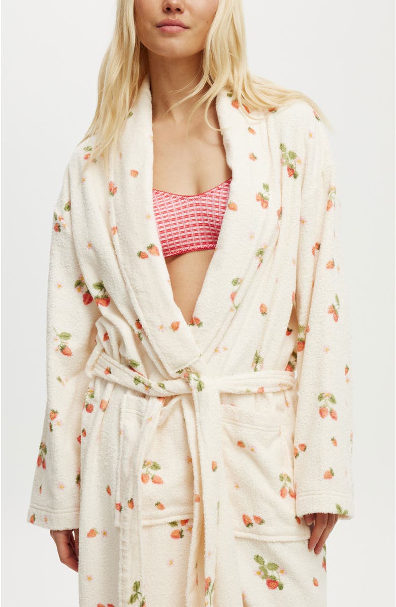 COTTON ON BODY Women's Luxe Terry Robe, Alternate, color, 