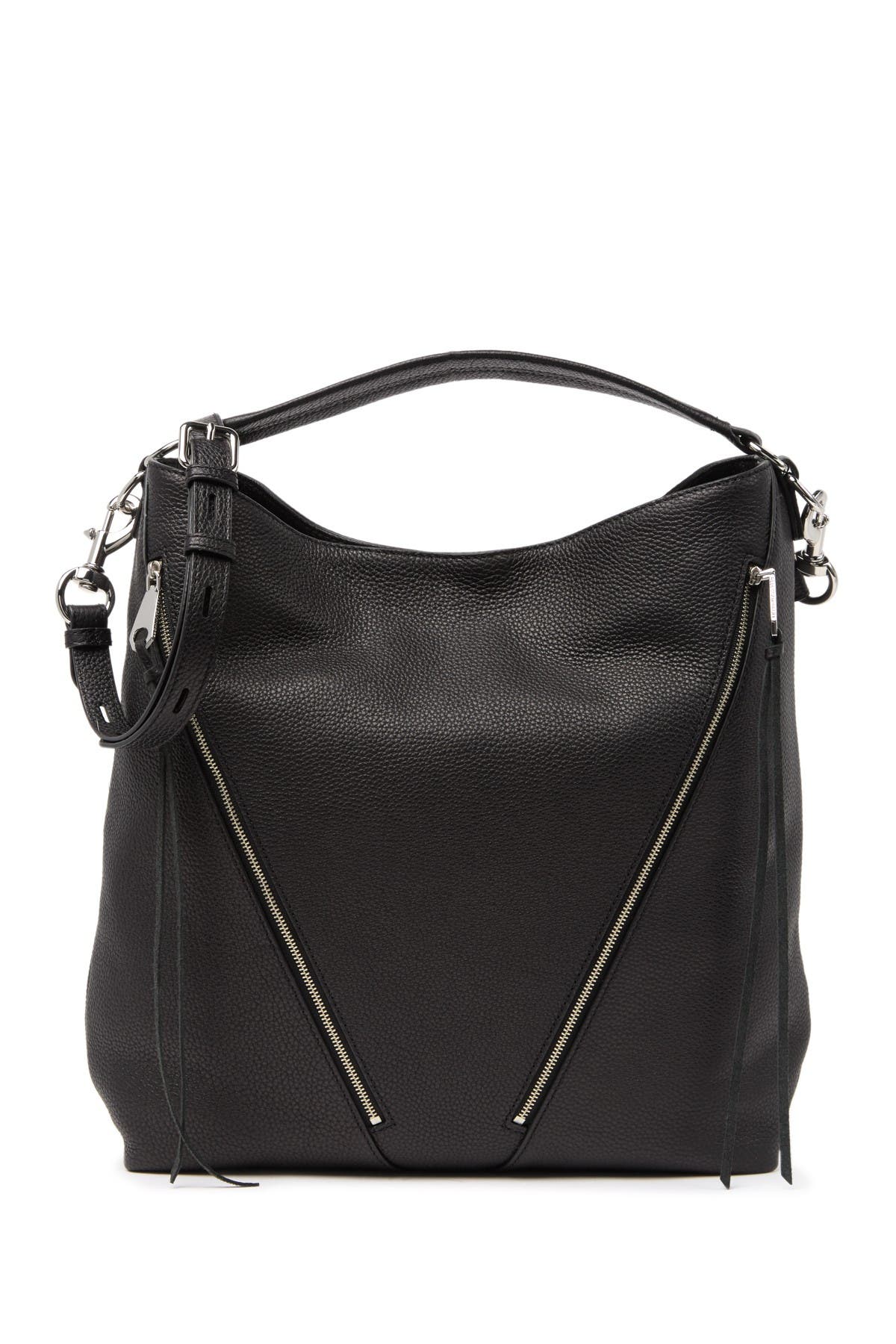 Rebecca Minkoff Moto Leather Hobo Bag, Alternate, color, 