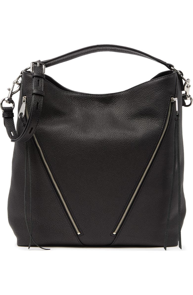 Rebecca Minkoff Moto Leather Hobo Bag, Alternate, color,
