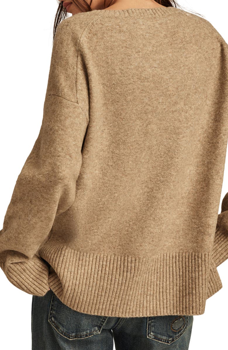 Lucky Brand Cozy V-Neck Sweater, Alternate, color, 