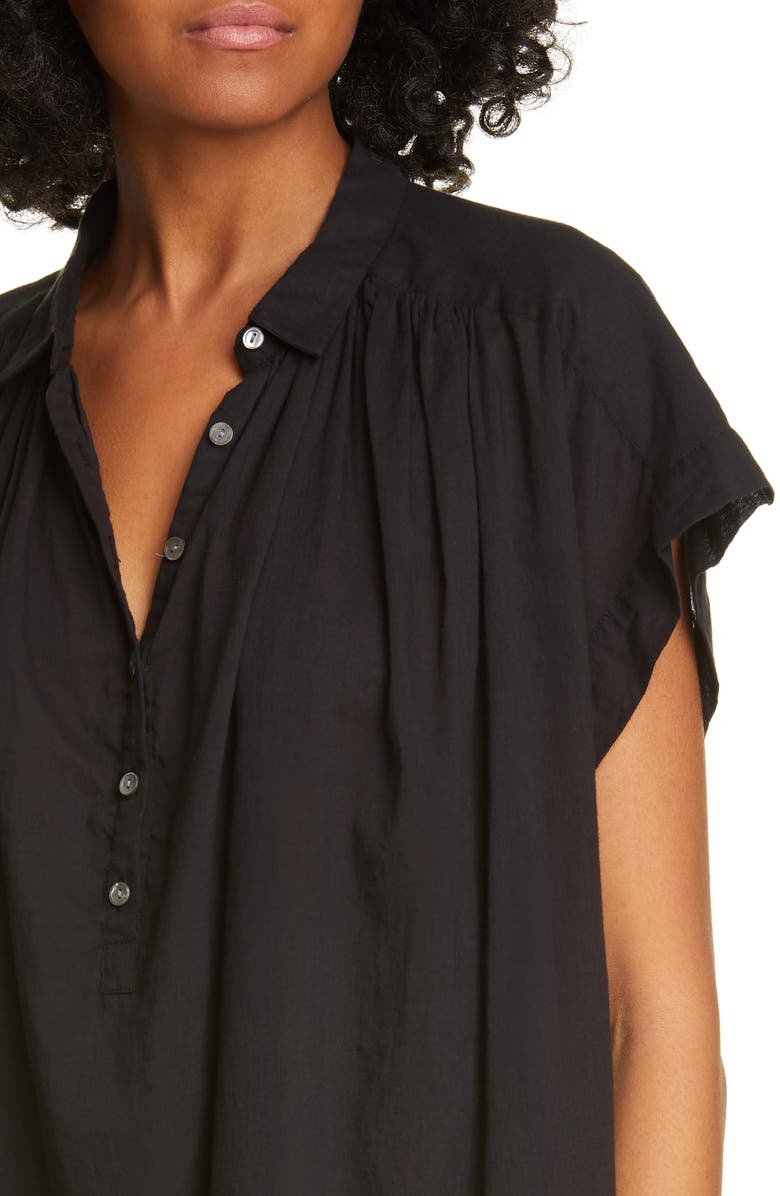 Nili Lotan Normandy Gathered Yoke Blouse, Alternate, color,
