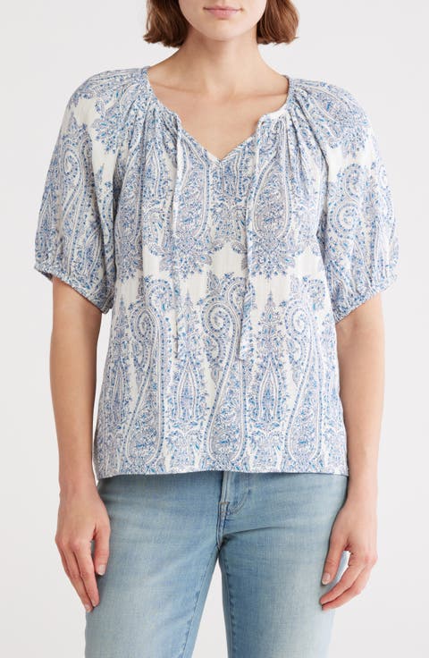 Puff Sleeve Cotton Top