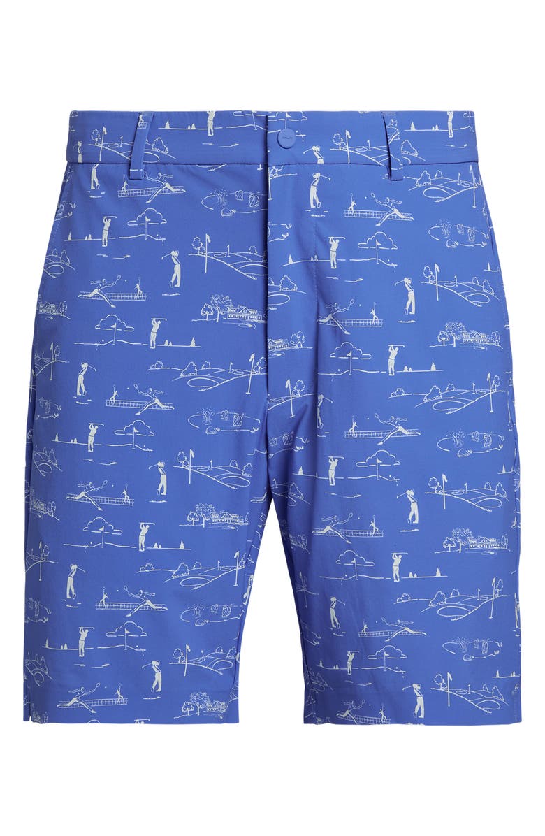 Polo Ralph Lauren Golf Print Shorts, Alternate, color, Blue
