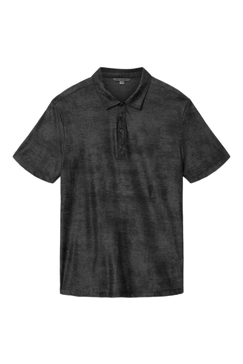 Olivari Slub Cotton Piqué Polo, Alternate, color, BLACK