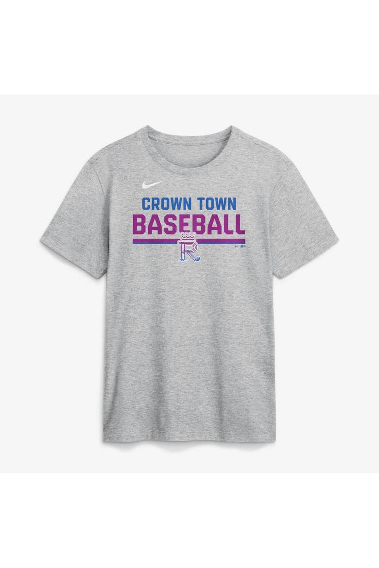 Men's Nike Heather Gray Kansas City Royals 2026 City Connect Stacked Team Phrase T-Shirt, Main, color, Heather Gray