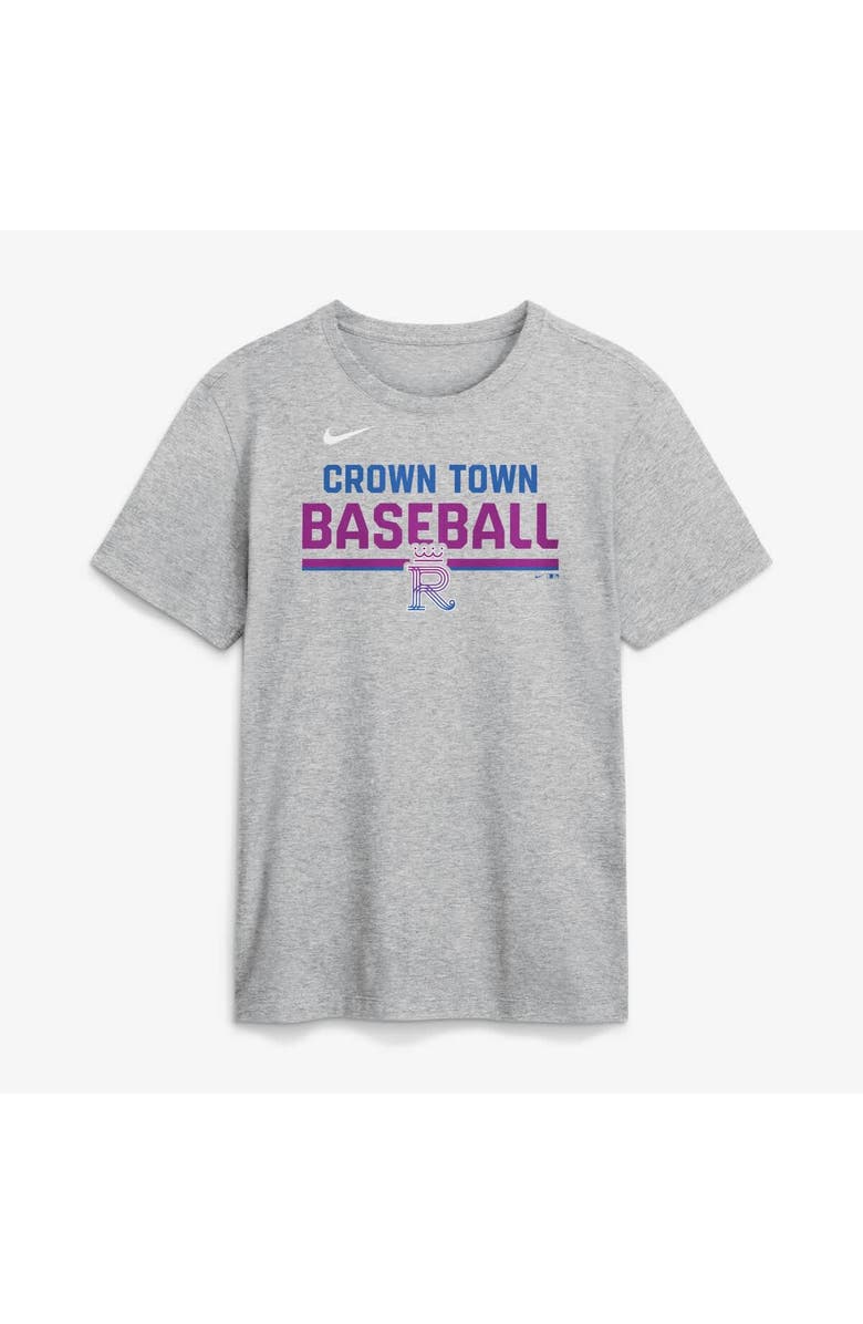 Nike Men's Nike Heather Gray Kansas City Royals 2026 City Connect Stacked Team Phrase T-Shirt, Main, color, Heather Gray