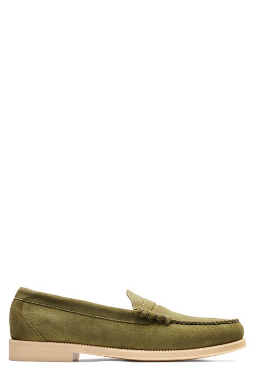 G.h.bass Larson Easy Weejun Penny Loafer In Light Olive