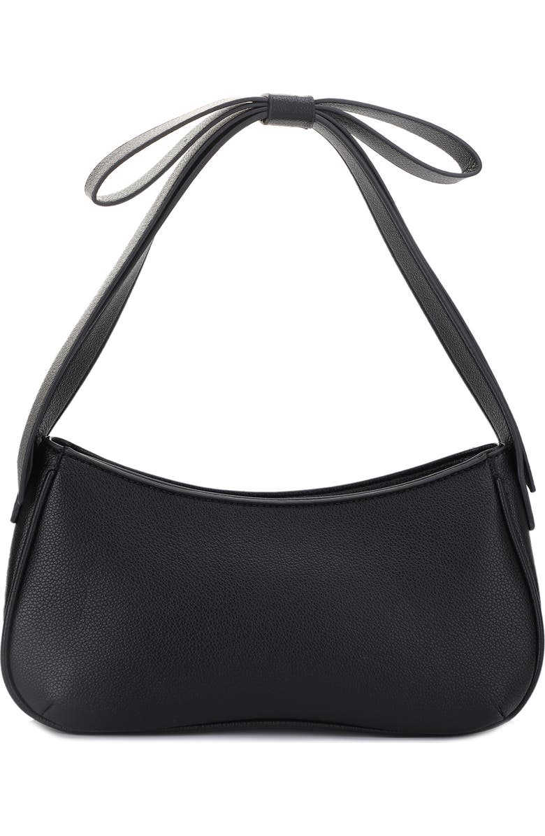 Mali + Lili Marissa Bow Recycled Vegan Leather Shoulder Bag, Alternate, color,