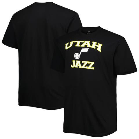 Men's Black Utah Jazz Big & Tall Heart & Soul T-Shirt