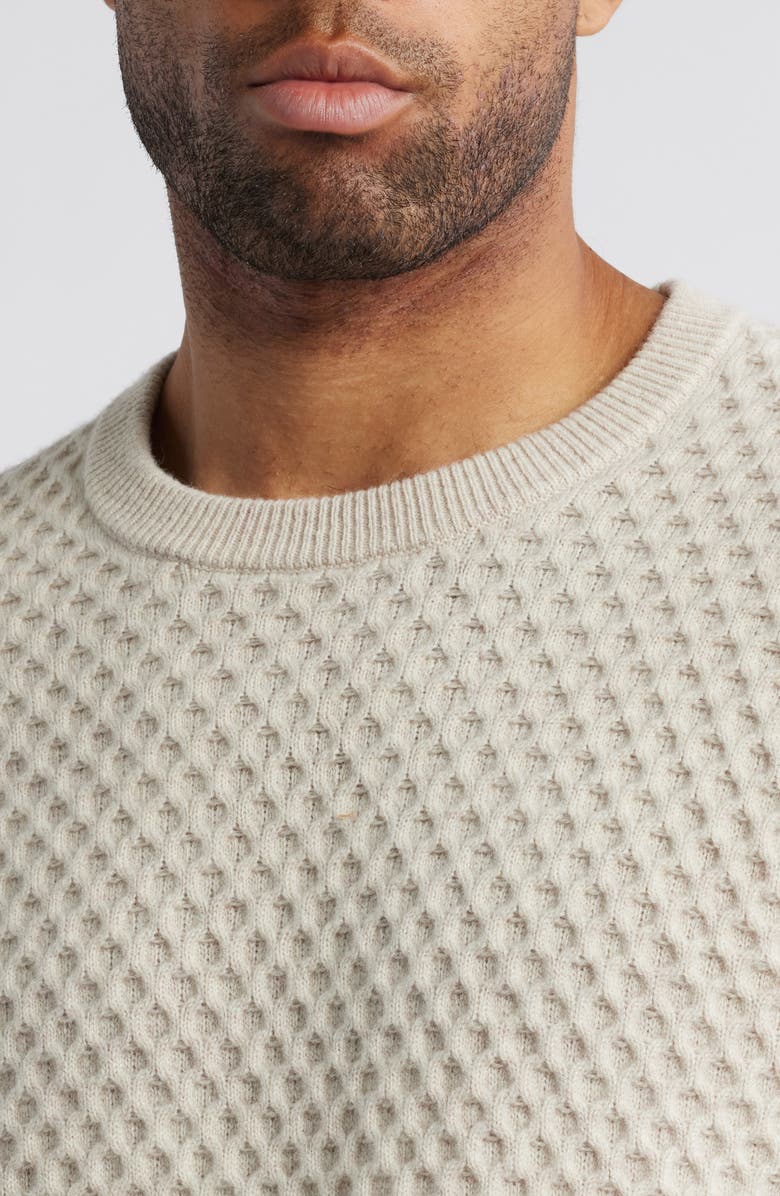 Rails Carrick Honeycomb Wool & Alpaca Sweater, Alternate, color, Oatmeal Heather