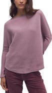 Free People Latte Blue Oversize Thermal Top