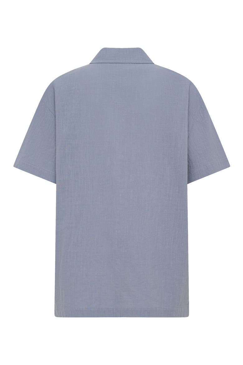 Kids' Cabana Button-Up Shirt, Alternate, color, GREY
