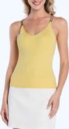 Laundry by Shelli Segal Chain Strap Sweater Tank