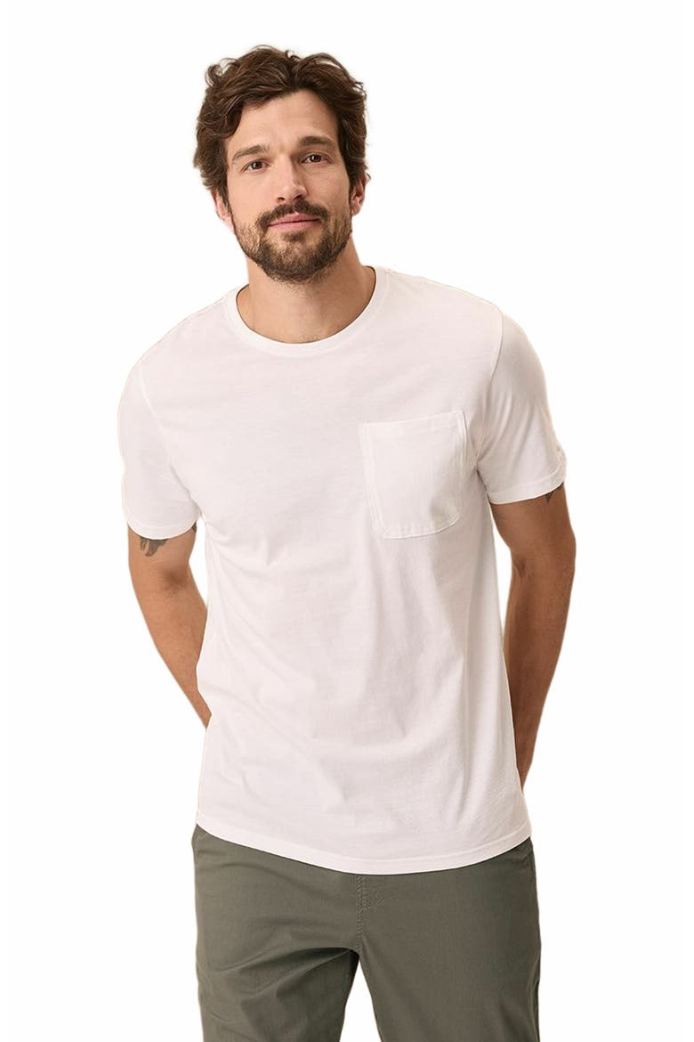 Organic Cotton Softspun Pocket Crew Tee, Alternate, color, White