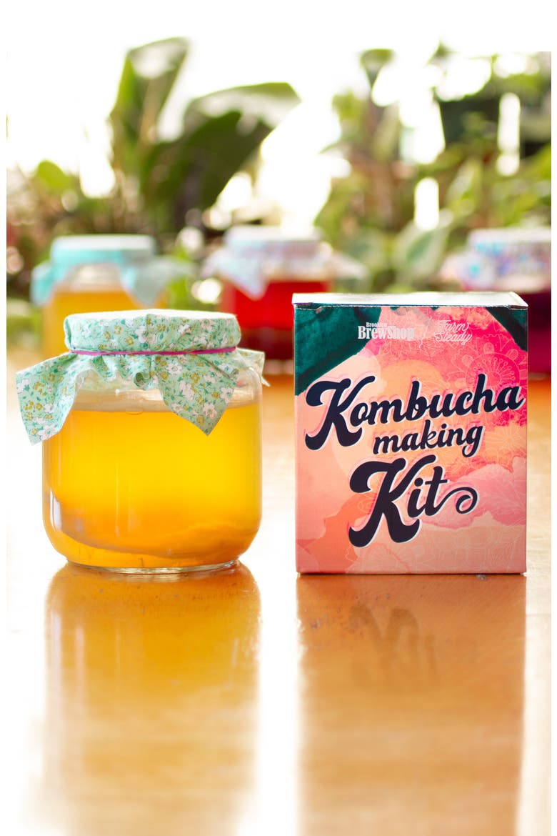Brooklyn Brew Shop Green Tea Kombucha Making Kit, Alternate, color, PINK