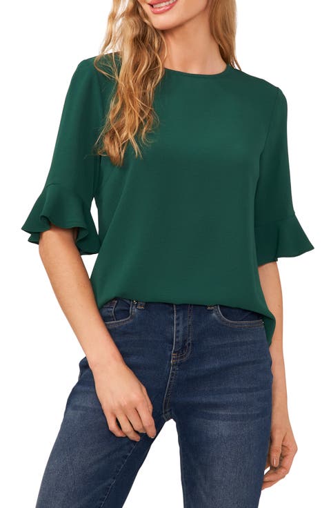 Ruffle Cuff Blouse