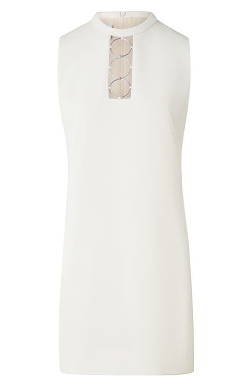 Akris Punto Ring Hardware Wool Shift Minidress