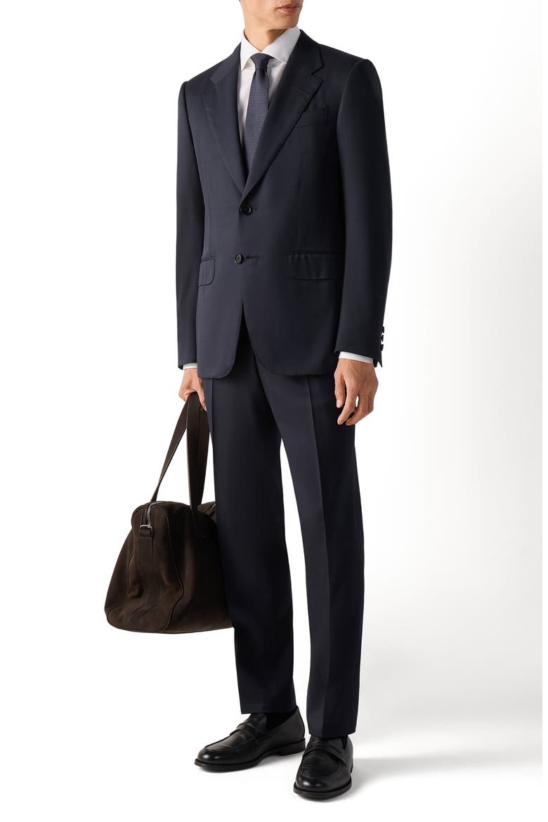 Wool Suit, Main, color, NAVY BLUE
