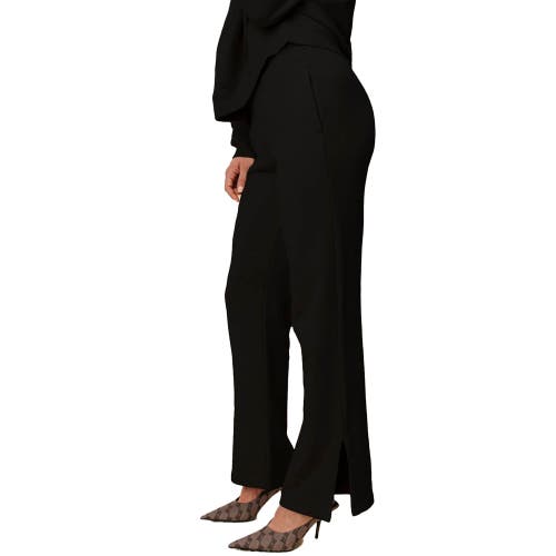 Ocio Organic Cotton Teddy Flare Pant In Black