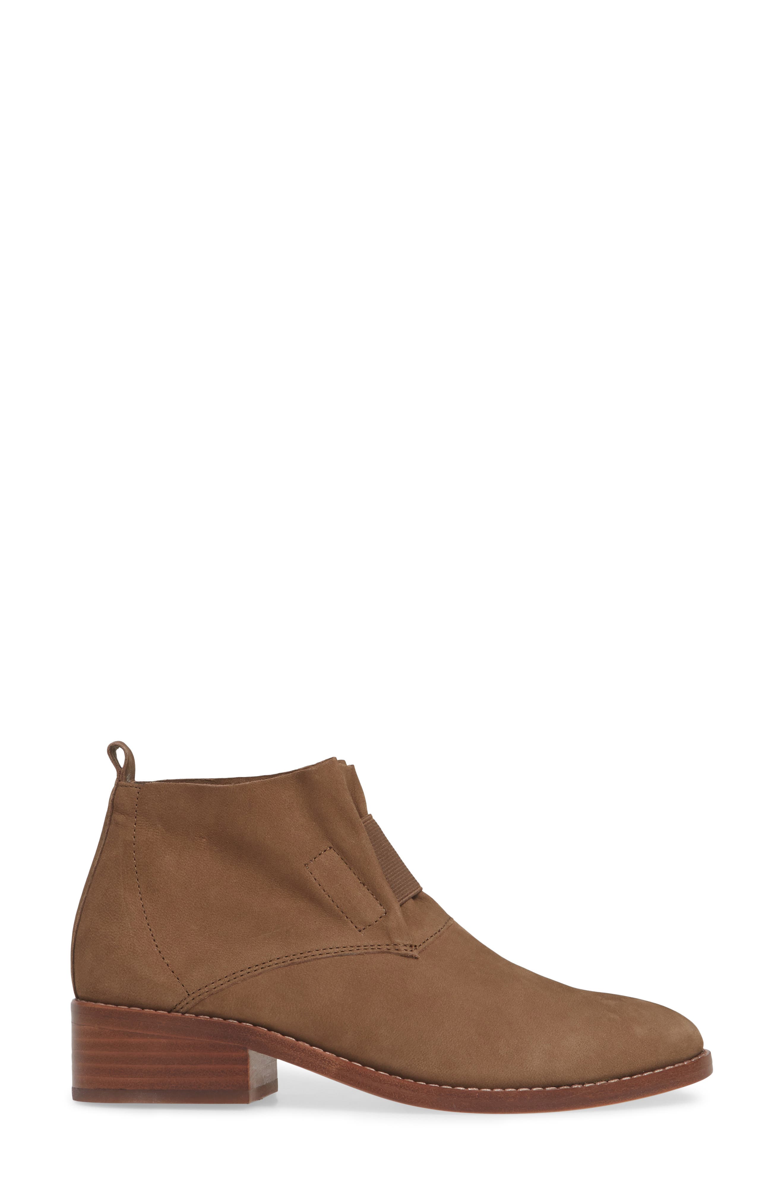 Eileen Fisher 'Soul' Gathered Leather Bootie, Alternate, color, 