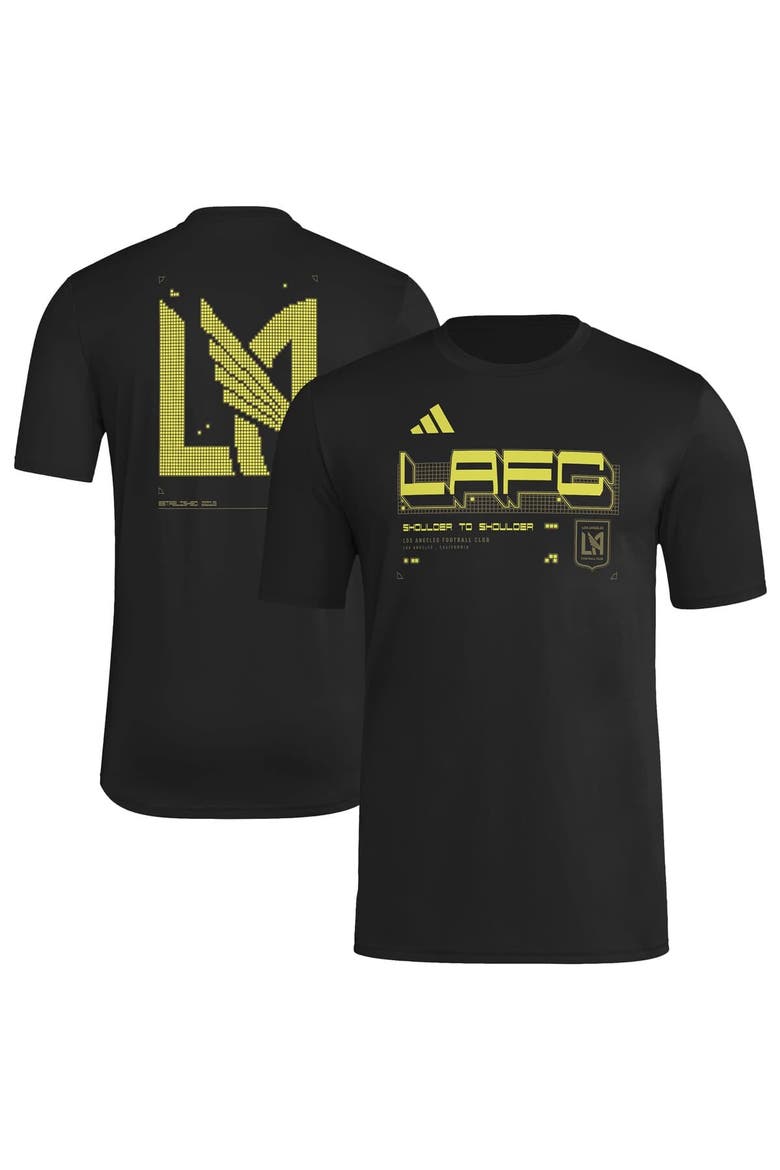 Men's adidas  Black LAFC 2026 Anthem AEROREADY Pregame T-Shirt, Main, color, Black