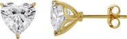 LuvMyJewelry Elaria 14K Lab Grown Heart Solitaire Diamond Earrings - 1.00 Cts