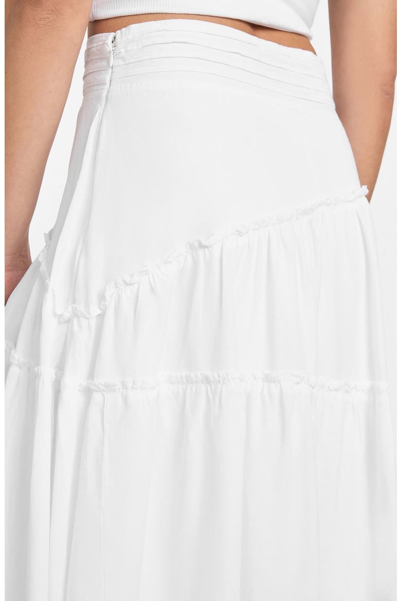 Tanya Tiered Maxi Skirt, Alternate, color, PURE WHITE