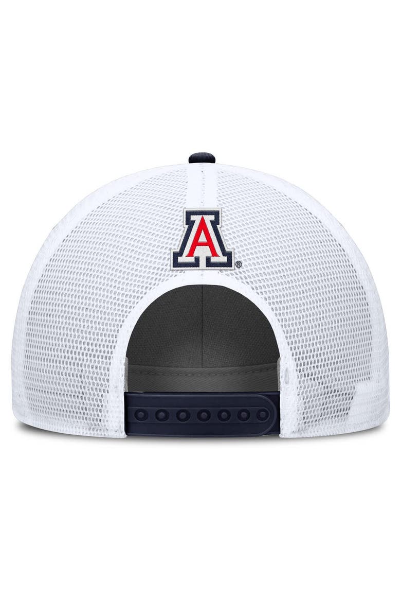 Men's Nike Navy/White Arizona Wildcats 2025 On-Field Rise Patch Trucker Adjustable Hat, Alternate, color, Navy
