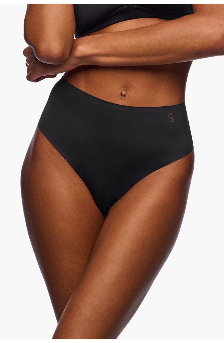 Cosabella Lisciante Thong, Main, color, Black